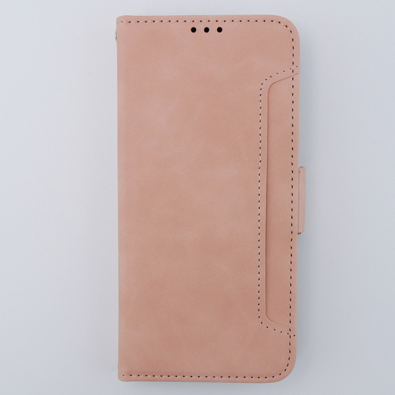 Футляр з клапаном для Motorola Moto G54 5G, Card Slot, рожевий