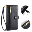 Откидной чехол для iPhone 14 Pro Max, Wallet Zipper Pocket, чёрный