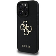 Чехол GUESS Grained Big 4G and Classic Logo для iPhone 16 Pro