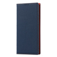 Шкіряний чохол для Samsung Galaxy S23, ERBORD Grain Leather, темно-синій
