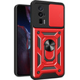 Чехол NOX Camera Slide Xiaomi Poco F5 Pro, CamShield Slide, красный