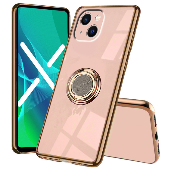 Чехол до iPhone 14, Electro Ring, светло-розовый