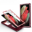 Чехол NOX Camera Slide Samsung Galaxy S23 Ultra, CamShield Slide, розовый / красный