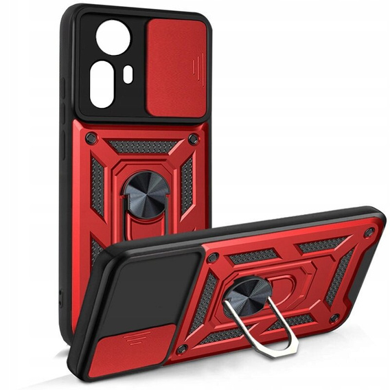 Чохол NOX Camera Slide Xiaomi Redmi Note 12S 4G, CamShield Slide, червоний