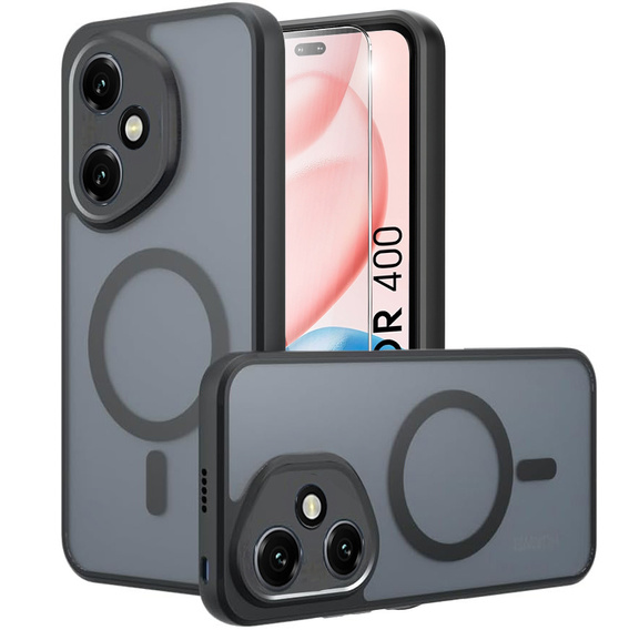 Чехол для Honor 400 5G, для MagSafe, ERBORD Matt Case, чёрный