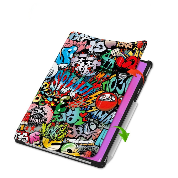 Чехол для Lenovo Yoga Tab Plus, Smartcase, graffiti