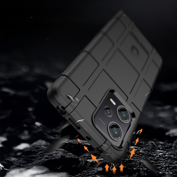 Чoхол до Xiaomi Redmi Note 12 Pro+ 5G, Rugged Shield, чорний