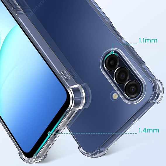 Чохол для Samsung Galaxy A17 5G, посилений, із захистом камери, прозорий