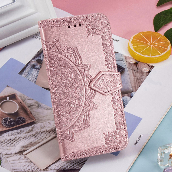 Чохол-книжка для Samsung Galaxy Z Fold3 5G, Mandala, рожевий rose gold