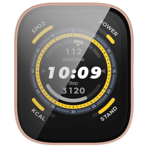 Чехол 2 в 1 + закаленное стекло для Amazfit Bip 5, розовый