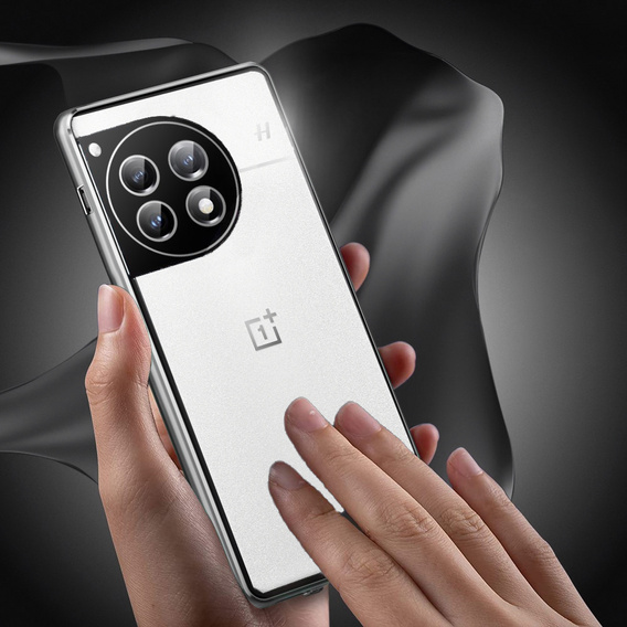 Чехол для OnePlus 13, Magnetic Dual Glass, серебряный