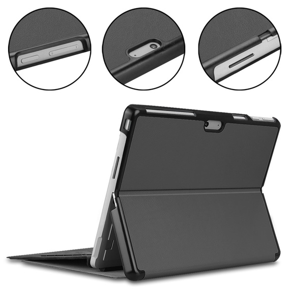 Чoхол до Microsoft Surface Pro 9, Stand Case With stand, сірий
