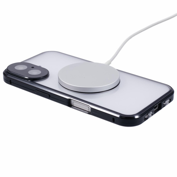 Магнітний чохол Dual Glass MagSafe для iPhone 16, чорний