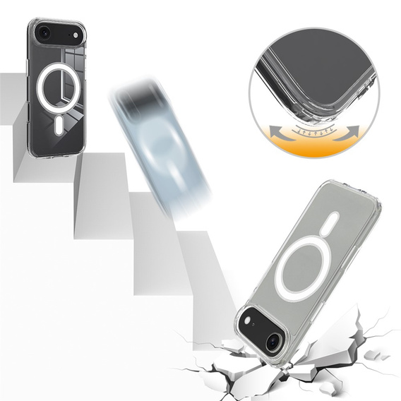 Чехол для iPhone Air, для MagSafe, прозрачный