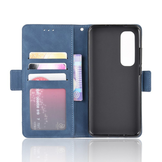 Откидной чехол для Xiaomi Mi Note 10 Lite, Card Slot, синий