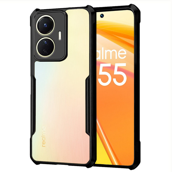 Чехол до Realme C55, AntiDrop Hybrid, чёрный