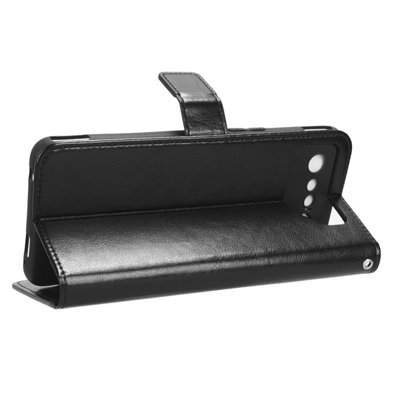 Откидной чехол для Asus ROG Phone 7 5G, Crazy Horse Wallet, чёрный