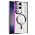 Чехол до Samsung Galaxy S22 Ultra, MagSafe Hybrid, фиолетовый