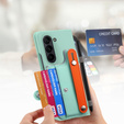 Чохол для Samsung Galaxy Z Fold 5 5G, з підставкою, склом та стилусом, шкіряний, чорний