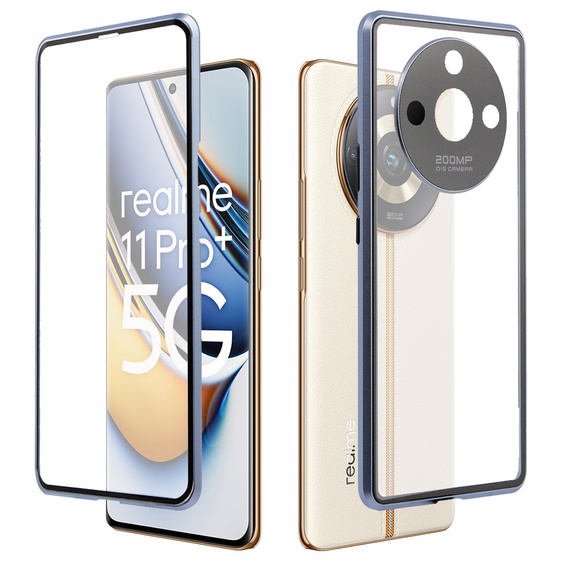 Чохол для Realme 11 Pro 5G / Pro+ 5G, Magnetic Dual Glass, м'яти