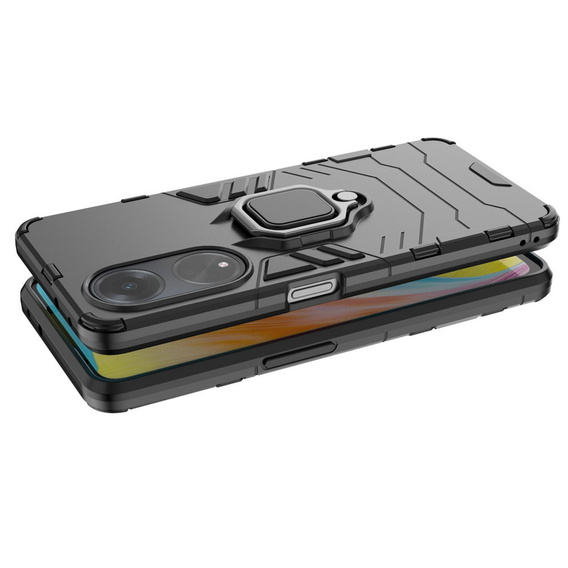 Чехол до Oppo A98 5G, Kickstand Ring, чёрный