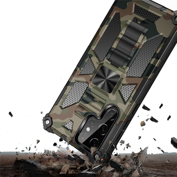 Чoхол до Samsung Galaxy S22 Ultra, Armor Kickstand, зелений