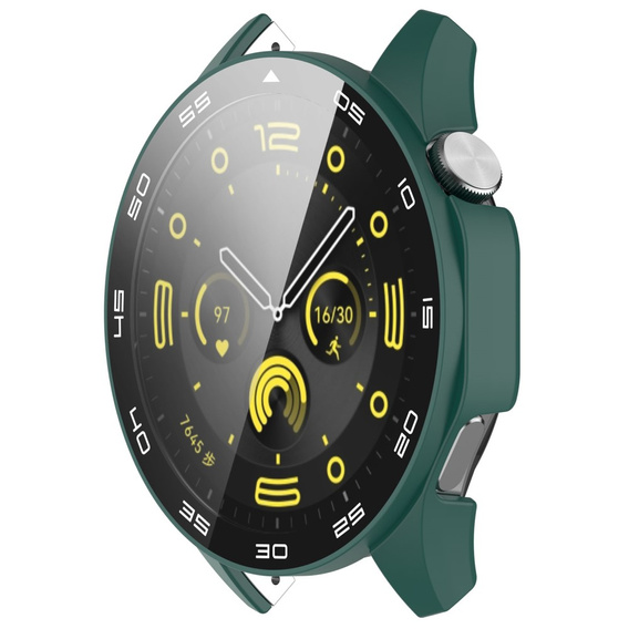 Чехол 2 в 1 + закаленное стекло для Huawei Watch GT 4 46mm, зелёный