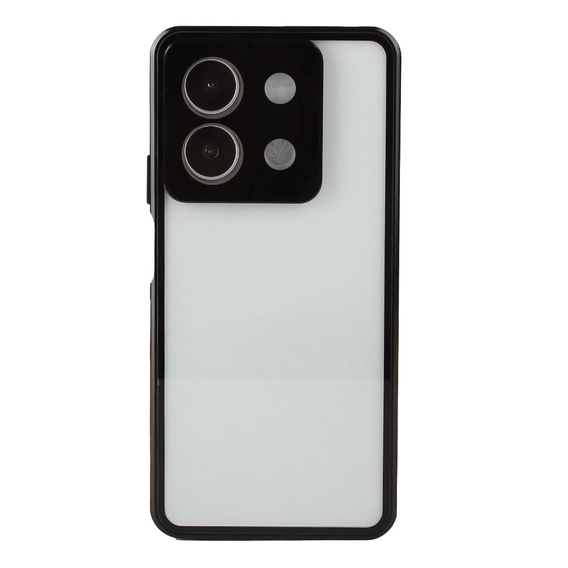 Чехол для Xiaomi Redmi Note 13 5G, Magnetic Dual Glass, чёрный