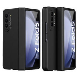 Чохол для Samsung Galaxy Z Fold5 5G, зі склом, чорний