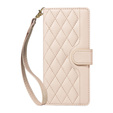 Чохол-сумка для Motorola Edge 50 Neo / Motorola ThinkPhone 25, Rhombus Crossbody Leather, бежевий
