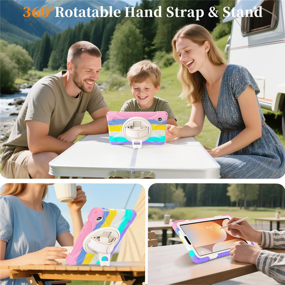 Броньований чохол з підставкою та ременем через плече для Samsung Galaxy Tab A11