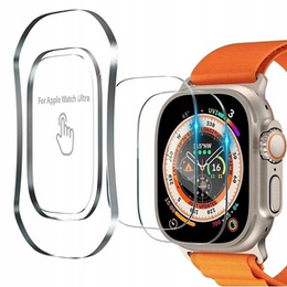 2x Загартоване скло з монтажною рамкою ERBORD для Apple Watch Ultra 1/2/3 49 мм