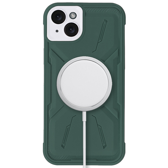 Чохол для iPhone 15, ERBORD Armor Mag, зелений