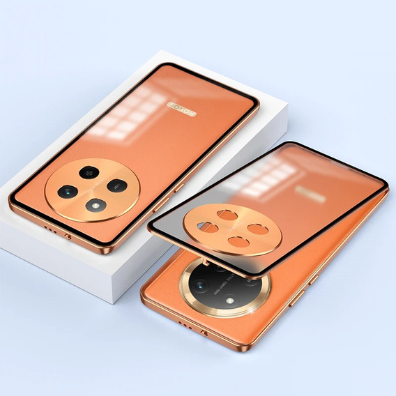 Чохол для Honor Magic 7 Lite, Frame Case, помаранчевий