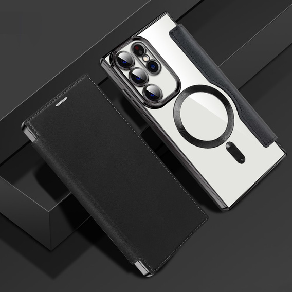 Чохол-книжка для Samsung Galaxy S23 Ultra, RFID Wallet MagSafe CamShield, чорний