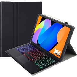 Чехол-клавиатура с подсветкой Bluetooth Touchpad для Lenovo Idea Tab 11" 2025 TB336FU TB336ZU, черный