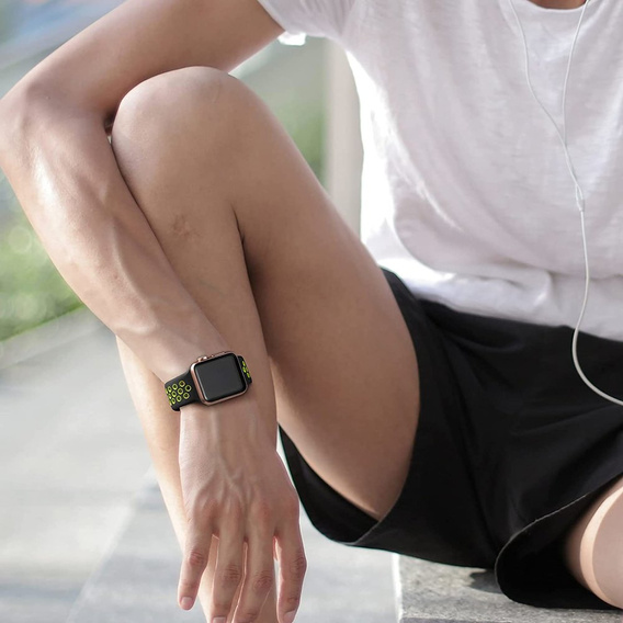 Ремінець  Hollow Apple Watch 7 45mm/6/5/4/SE 44mm/3/2/1 42mm - Black