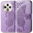 Чохол-книжка для Oppo Reno 12FS / 12F, Butterfly, фіолетовий