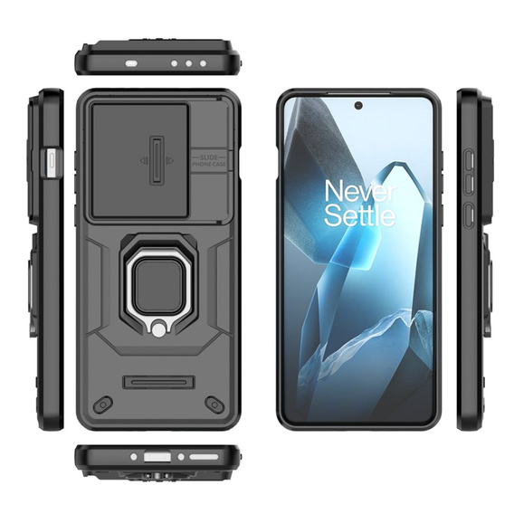 Чохол для OnePlus 13, KickStand Camera Lens, чорний