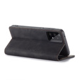 Чехол CASEME для Samsung Galaxy A33 5G, Leather Wallet Case, чёрный