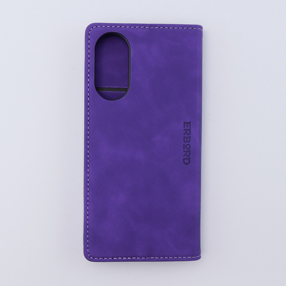 Чохол для Oppo A78 4G, ERBORD Vintage, гаманець з клапаном, фіолетовий