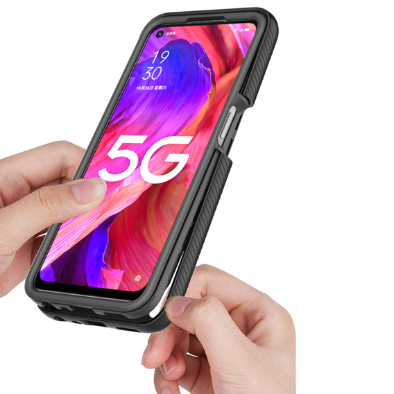 Чехол для OPPO A54 5G/A74 5G, Shockproof, с пленкой, синий