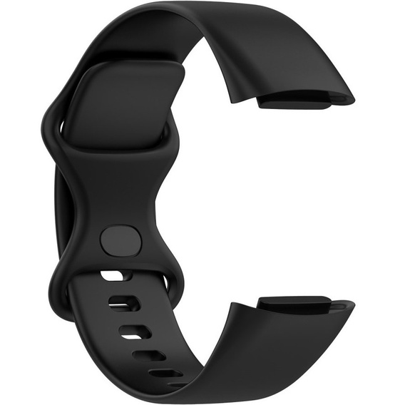 Резиновый браслет Softband для  Fitbit Charge 5 - Black