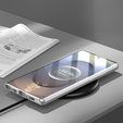Чохол для Samsung Galaxy S25 Ultra, Magnetic Dual Glass, сріблястий
