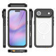 Чохол Redpepper для iPhone Air, водонепроникний, IP68, для MagSafe, прозорий з чорними боками