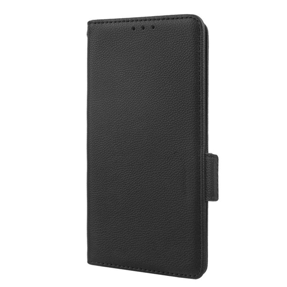 Чохол-книжка для Motorola Moto G72, Wallet Litchi Magnet, чорний