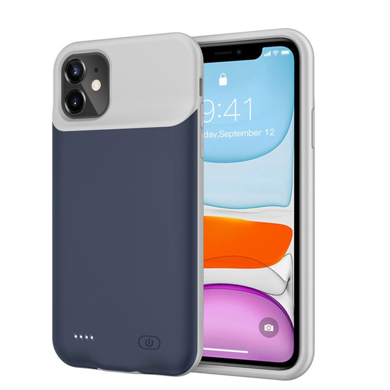 Чехол с батареей 6500mAh до iPhone 11, Blue