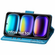 Чохол-книжка для Infinix Hot 50i 4G, Butterfly, м'яти
