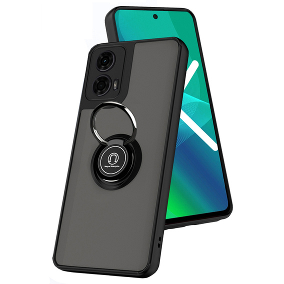 Чохол для Motorola Moto G24 / G24 Power / G04, Frosted Ring, чорний