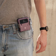 Бронированный чехол для Samsung Galaxy Z Flip 4 5G, Dexnor Clip Holder, фиолетовый
